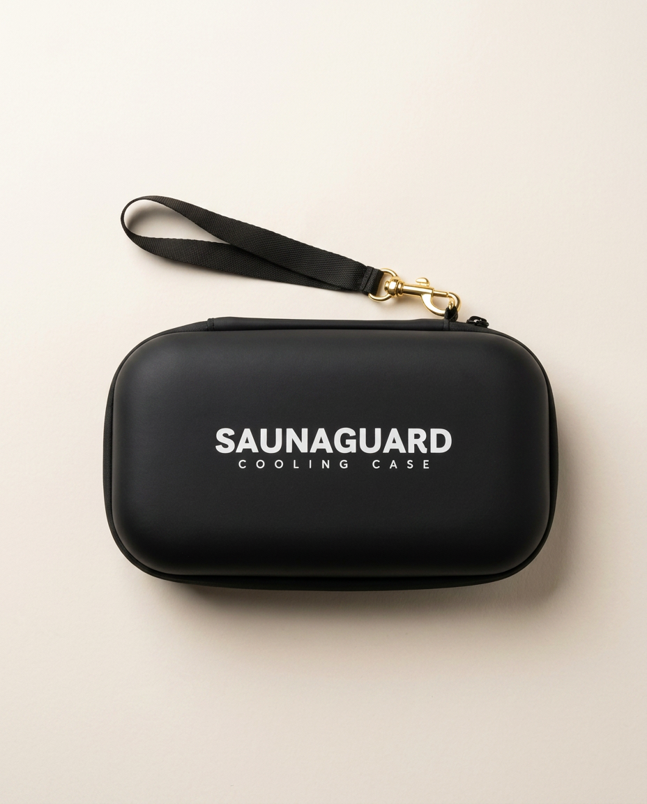 SaunaGuard insulated travel cooling case, closed.
